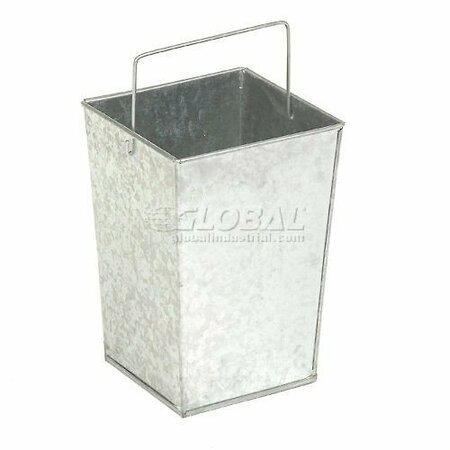 Global Industrial Square Ashtray/Trash Can, Gray, Steel 238242GY